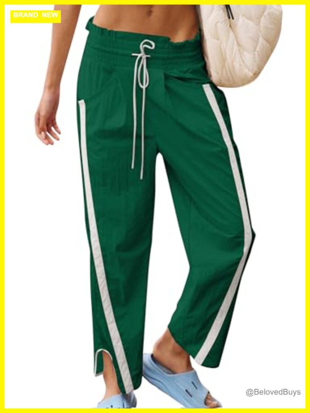Women's Track Pants Drawstring Barrel Lightweight Baggy Pockets